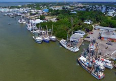Aerial Video of the Fort Myers Beach Shrimp Boat Fleet
