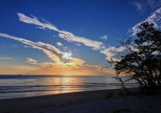 Time-Lapse Video of Sunset at Barefoot Beach in Naples