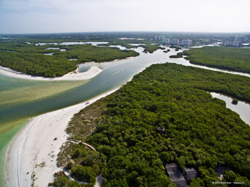 Wiggins Pass at the mouth of the Cocohatchee River