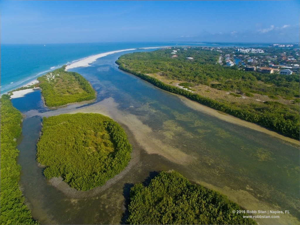 The state managed Big Marco Pass Critical Wildlife Area popularly known as the Sand Dollar Spit.